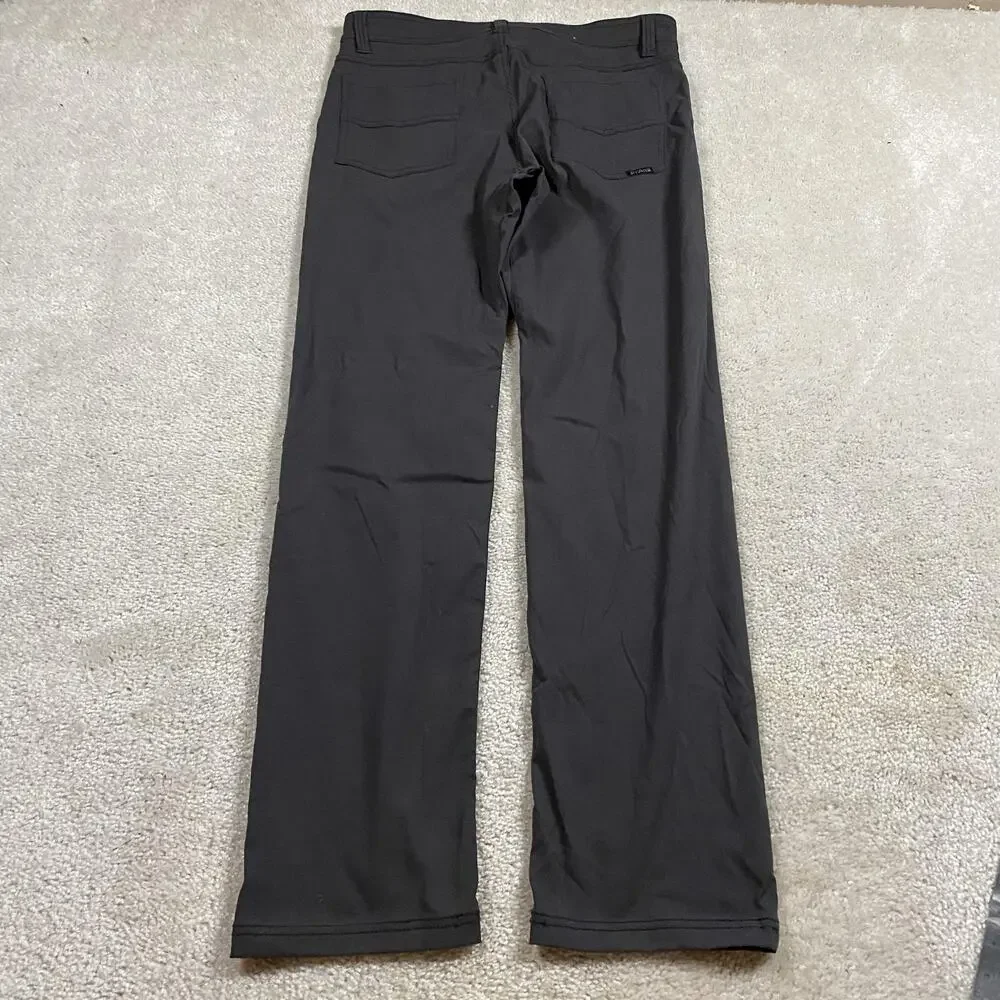 PrAna Pants Mens 32x32* Gray Slim Fit Nylon Stretch Chino Casual Travel Hiking